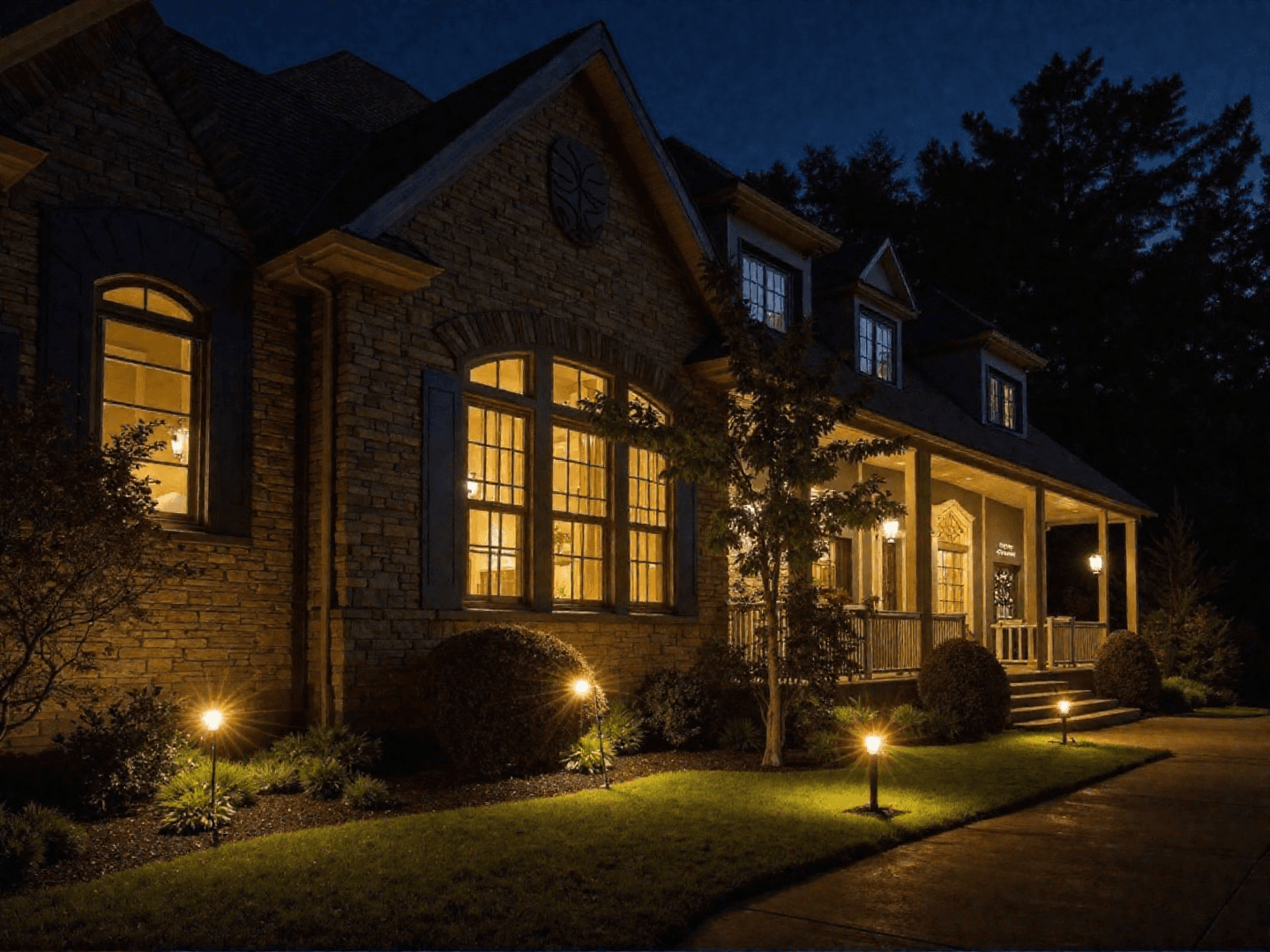 Aesthetic landscape lighting design 4